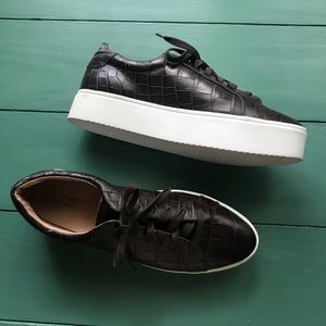 Chocolate Brown Platform Sneakers